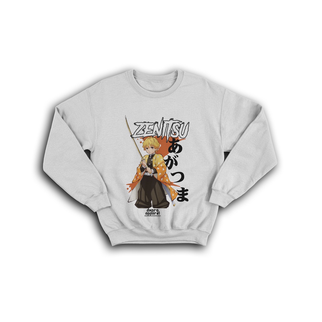 SWEATER CREWNECK ANIME ZENITSU AGATSUMA DEMON SLAYER KIMETSU NO YAIBA