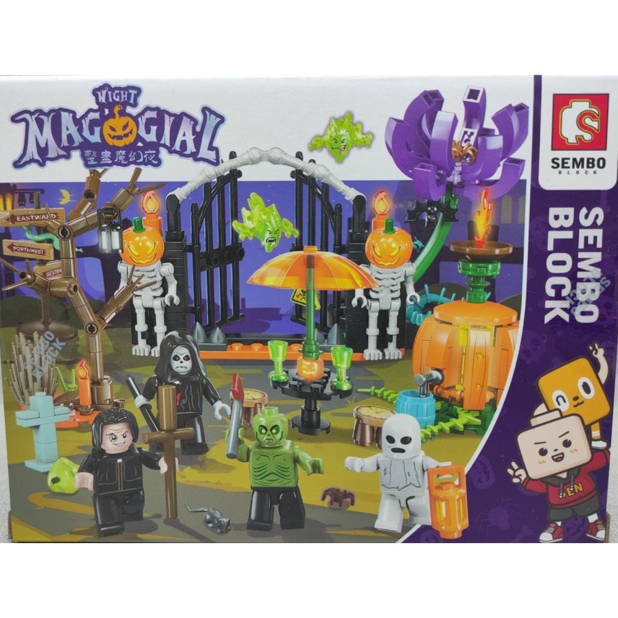 SEMBO Tricky Magic Night: Halloween Decorations 4 Sets 605009-605012