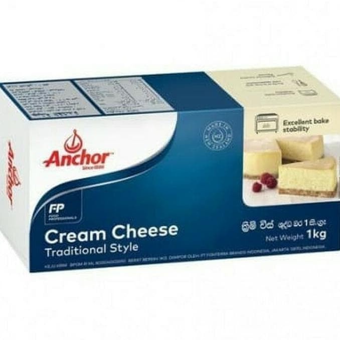 

CREAM CHEESE ANCHOR 1 kg IMPORT NEW ZEALAND HALAL