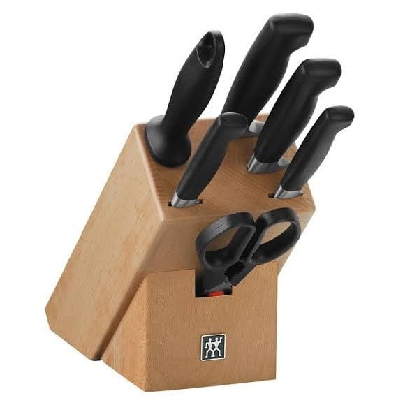 Zwilling Knife Block Set Vier Star 7 Pcs 35066-000-0 Pisau Dapur