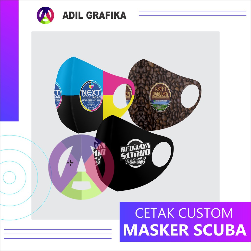 CETAK MASKER SCUBA CUSTOM