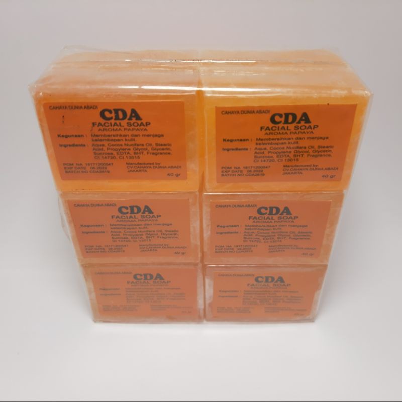 SABUN CDA AROMA PAPAYA BPOM HARGA 1 LUSIN