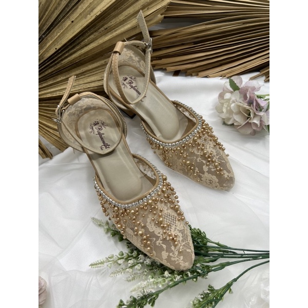 RAFAIzoUTfit -Rachel nude tali sepatu wedding wanita sepatu wanita 5cm tahu