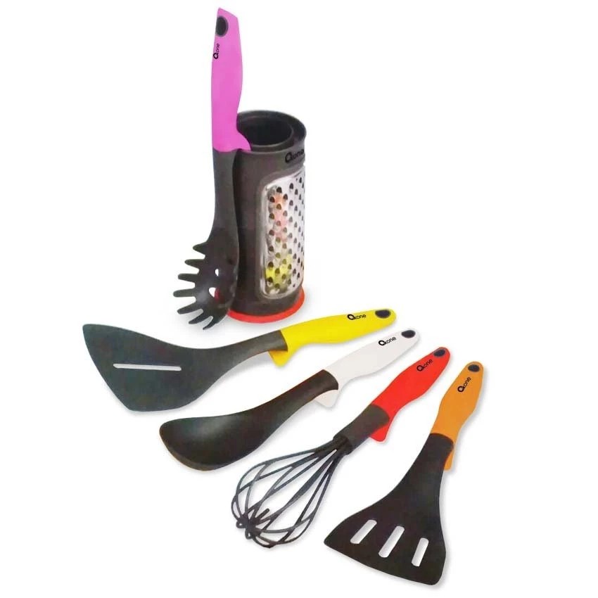 Oxone Spatula Set OX-956 Rainbow Kitchen Tools with Pot