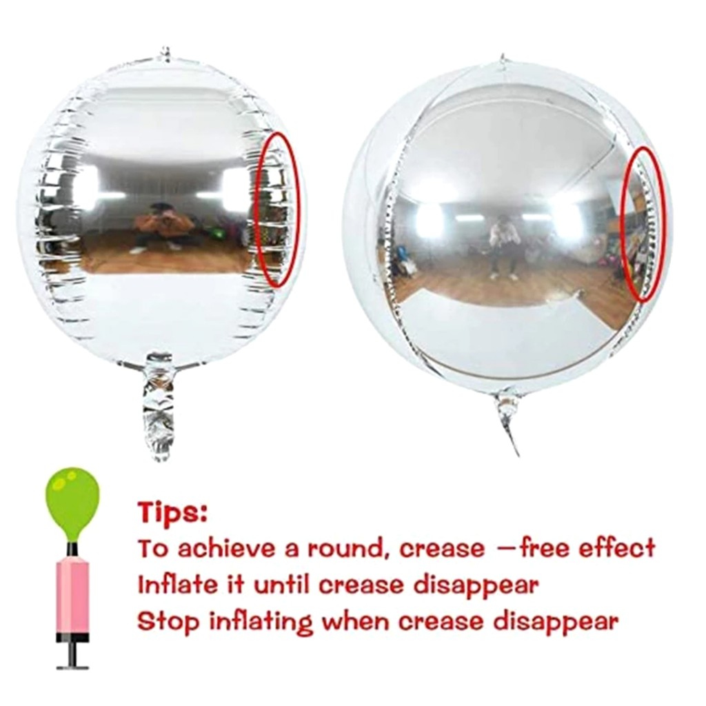 Balon Foil Bulat Orbz Ungu / Balon Orbs 4D Helium Quality / Balon Orbz