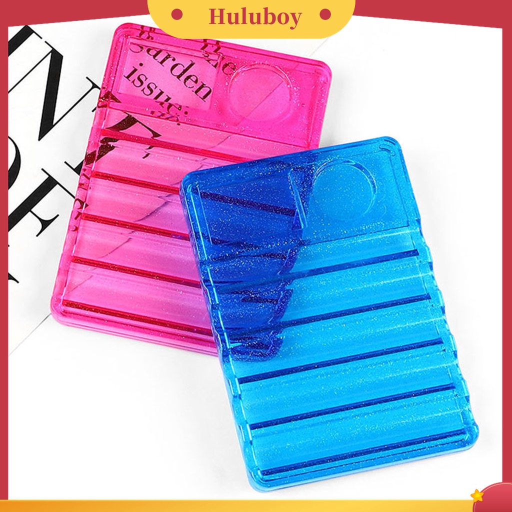 Huluboy Huluboy♡ Holder Pen Brush Nail Art Manicure DIY 7 Slot Ringan Untuk Wanita