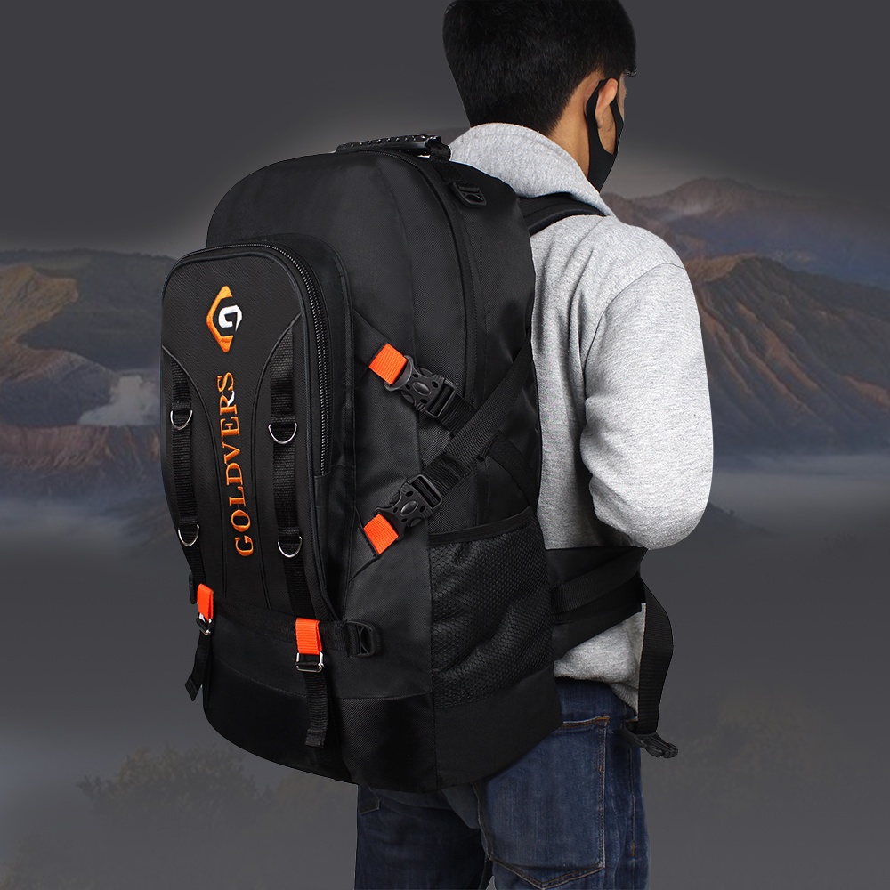 Tas Ransel GOLDVERS Tas Mudik Pria Tas CARRIER SUPER JUMBO Original 60L Ransel Hiking Tas Punggung