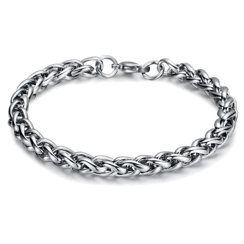 Fancyqube Gelang Bahan Titanium Steel Gaya Vintage Untuk Pria