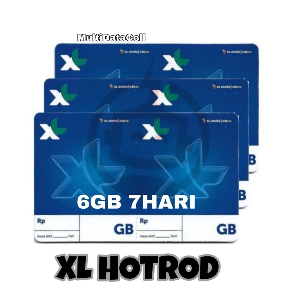 Voucher XL Hotrod 6,5GB 7 Hari