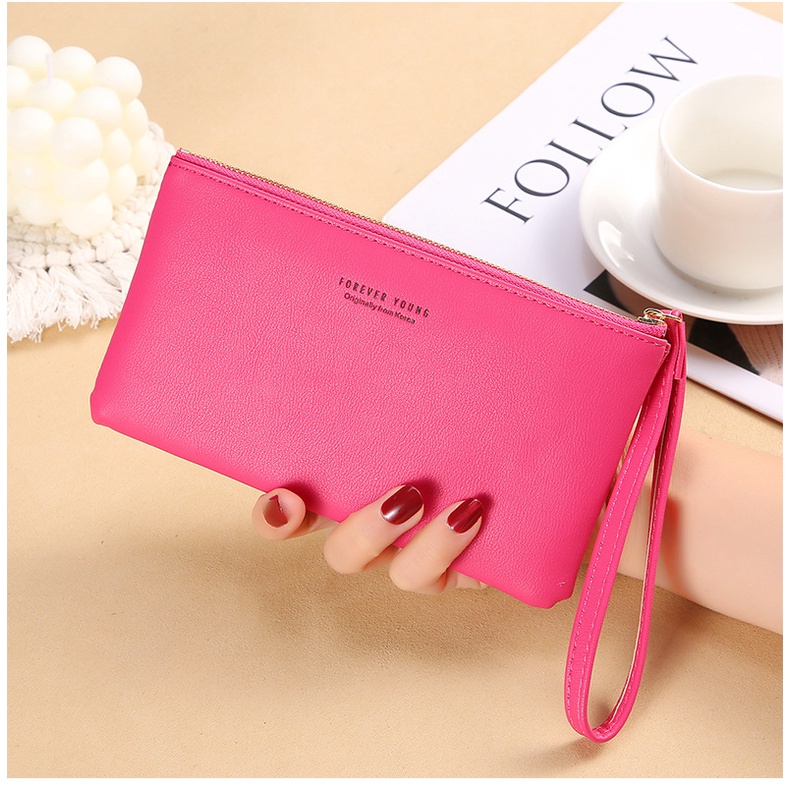 KhatinStore Tas Dompet Cluth Wanita Terbaru Import Dompet HP Sentuh Remaja FOREVER YOUNG 2 IN 1-389