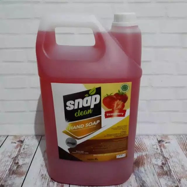 Sabun Cuci Tangan Handsoap Hand Soap Wash Handwash Snap Clean 4 Liter 4l Bukan 1 2 Liter Gojek Grab