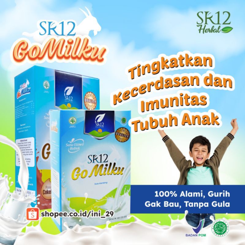 

Go Milku SR12 Susu Anak Penambah Makan, Meningkatkan Kecerdasan, GRATIS HADIAH