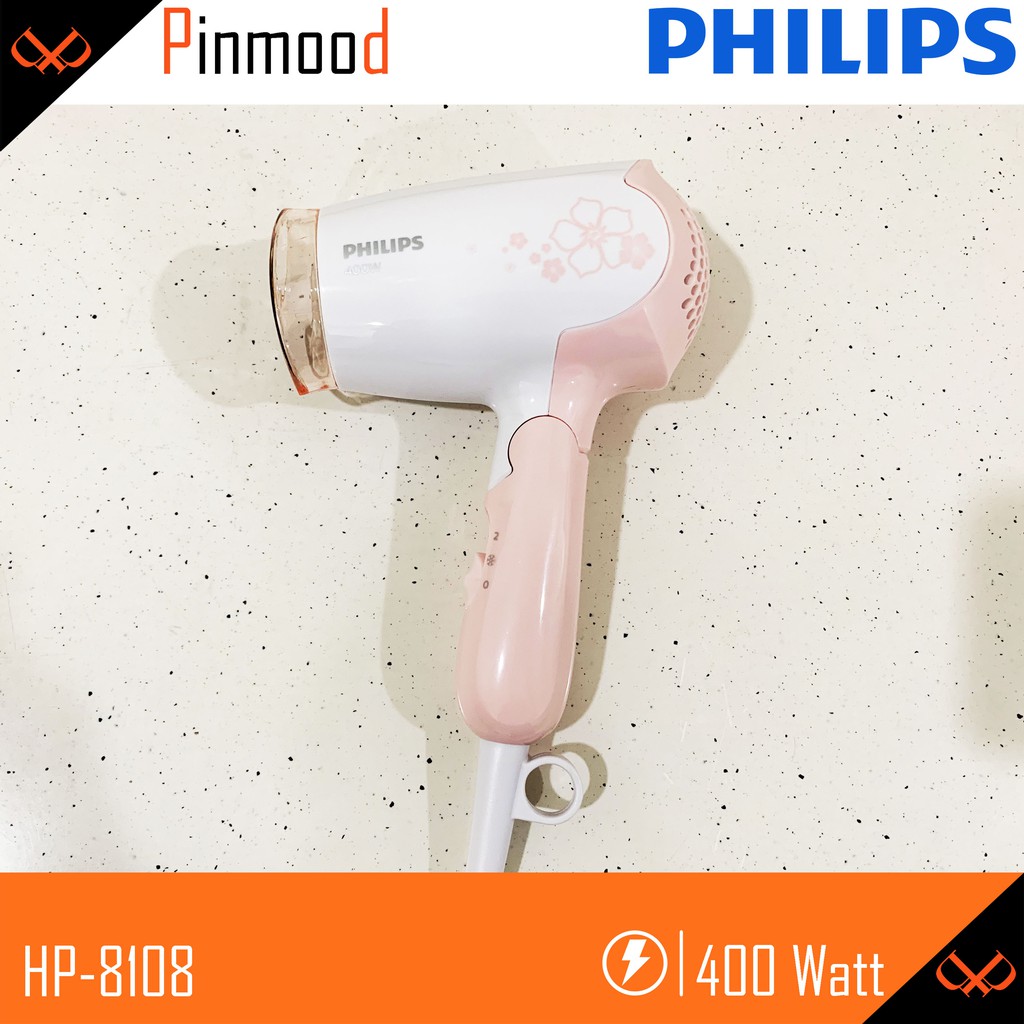 PHILIPS HP-8108 DRY CARE HAIR DRYER / PENGERING RAMBUT TRAVEL [ 400 Watt ]  MINI KECIL LIPAT MURAH