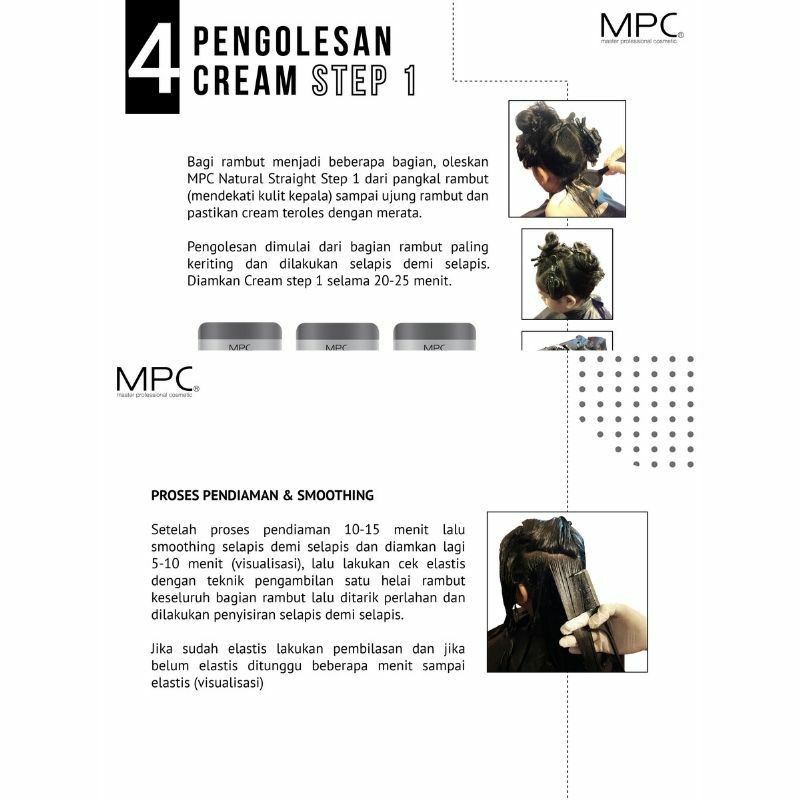 MPC STEP 1 (500GR) for RESISTANT / NORMAL Hair STEP 1 Krim Pelurus Rambut Obat Rebonding