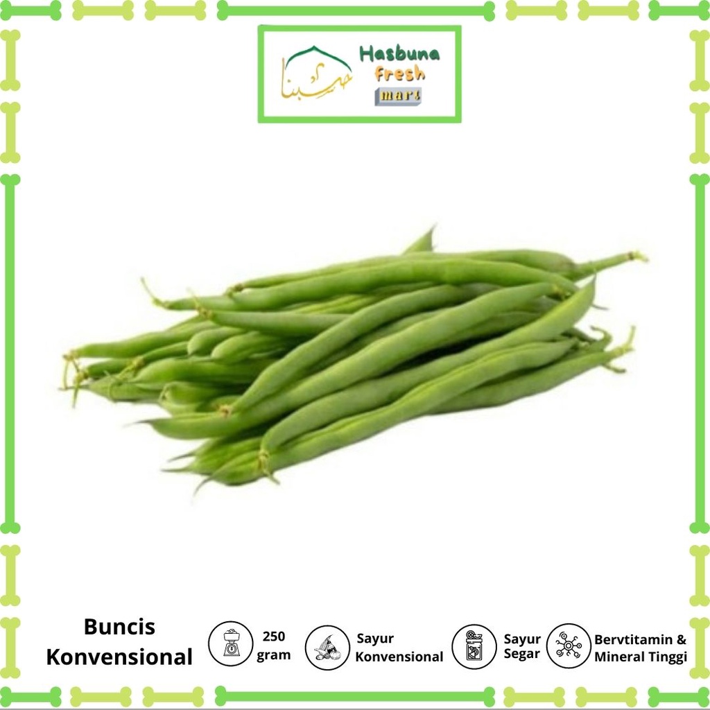 

Buncis 250 Gram Konvensional HASBUNA Fresh Mart