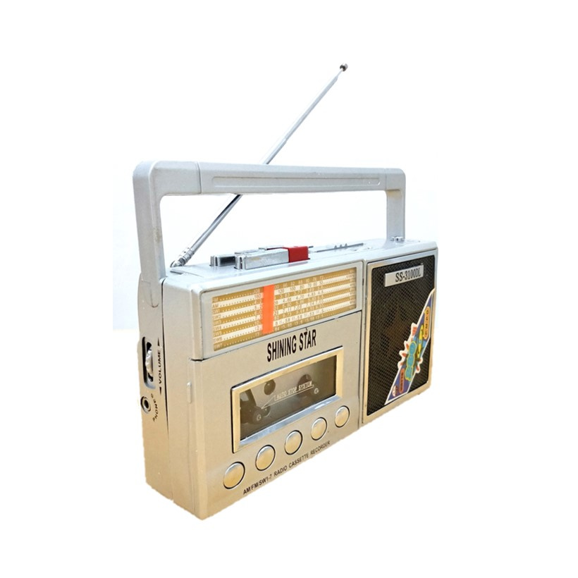 Radio FM AM SW Portable Radio Tape Pemutar Kaset Pita Cassette Player