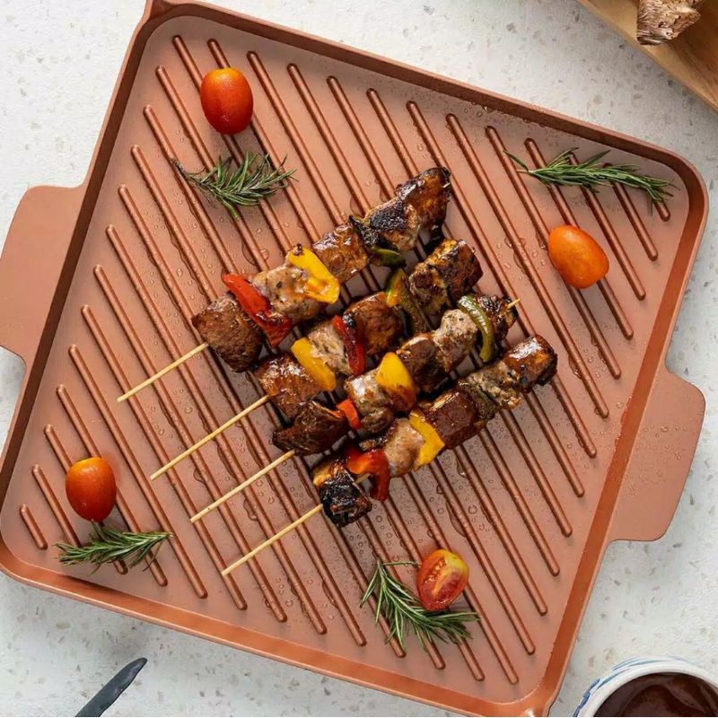 Debellin Copper Grill Set
