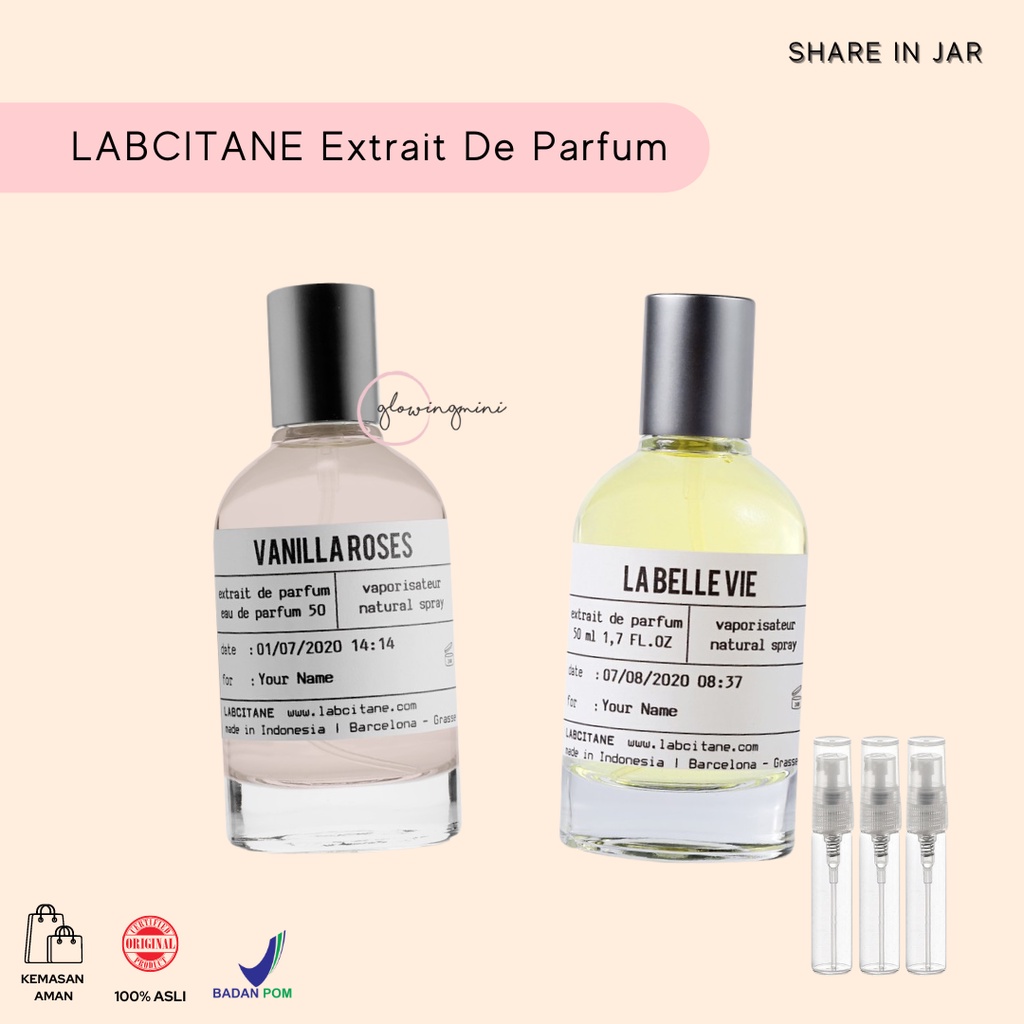 [Share In Bottle] LABCITANE Extrait De Parfum - Vanilla Roses La Belle Vie