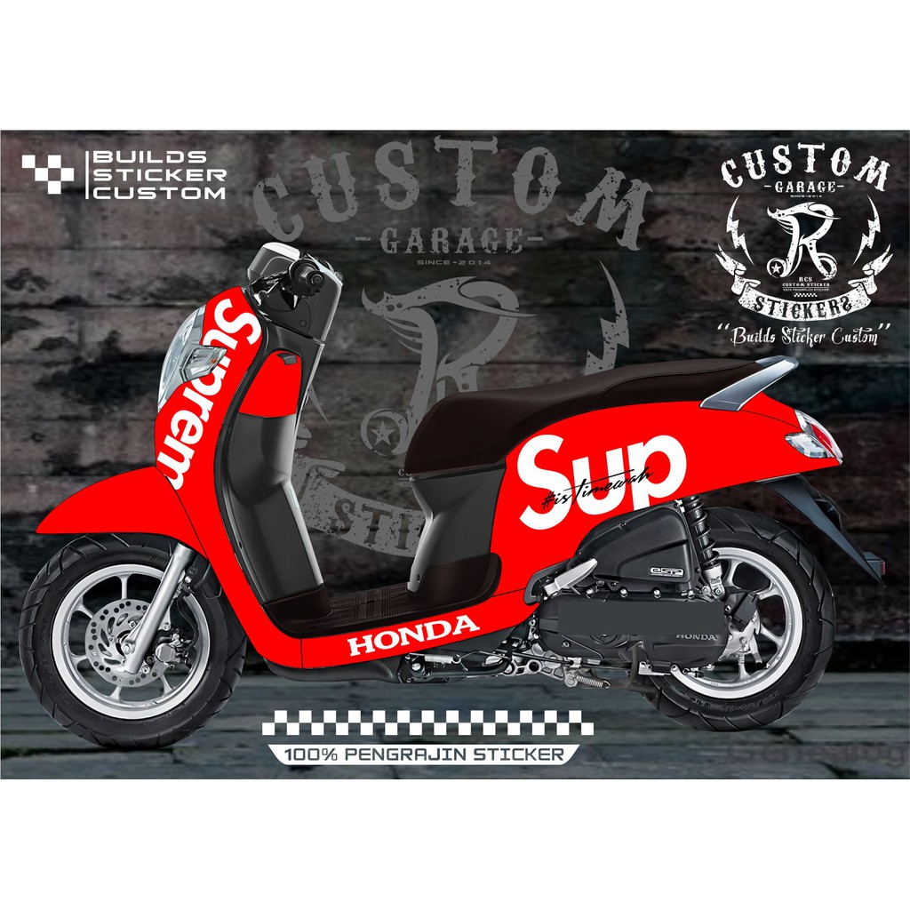 CUTTING STICKER STRIPING SCOOPY SUPREME