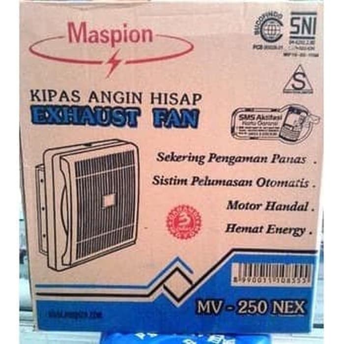 Exhaust Fan/Kipas Angin Hisap Maspion MV-250NEX [10 Inch] LINK KHUSUS EKSPEDISI