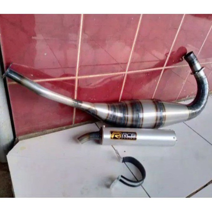 KNALPOT NINJA R/RR/SS RCB PLAT KARAT NON ORIGINAL