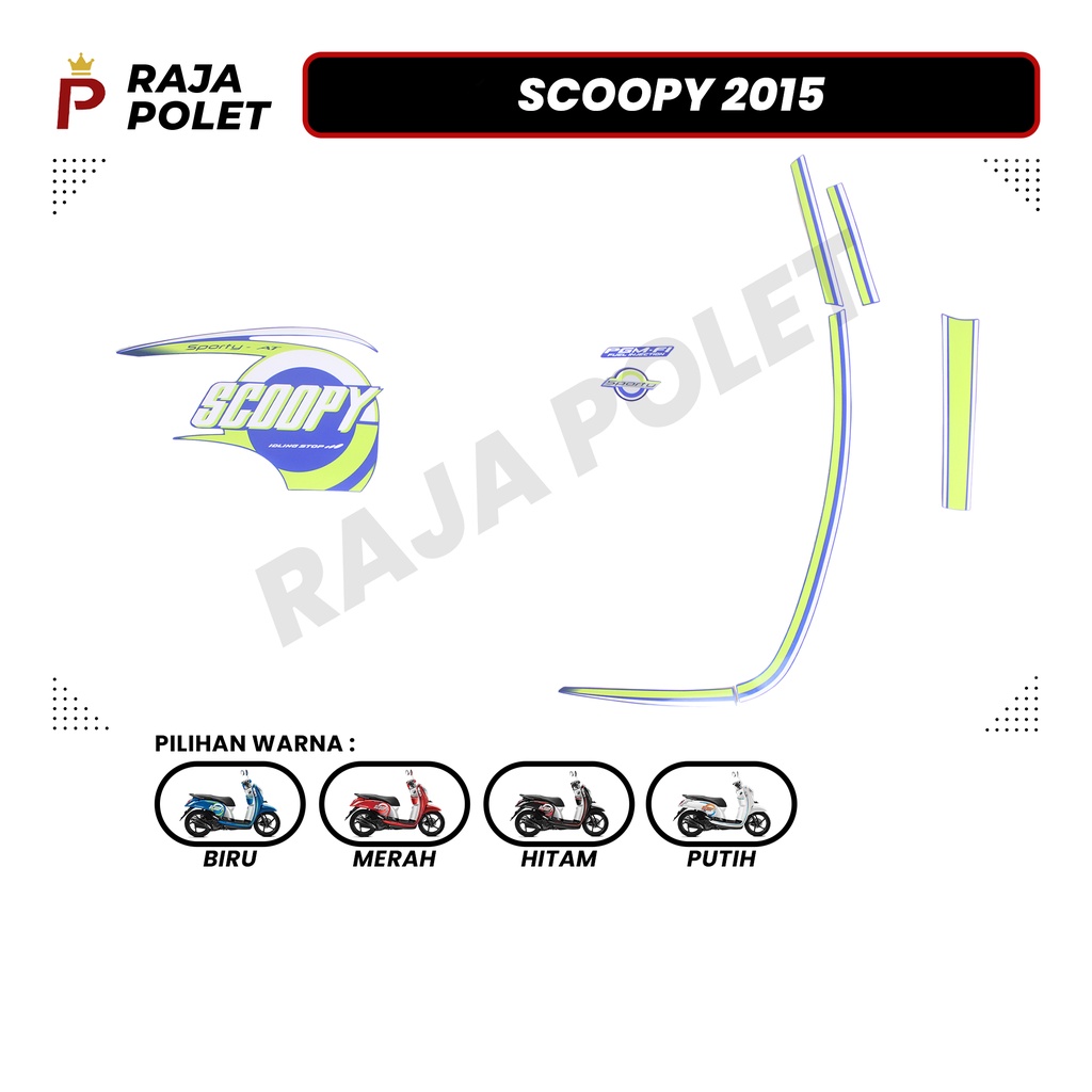 STRIPING STIKER MOTOR SCOOPY 2015 (1SET) STRIPING MOTOR SCOOPY ISS 2015