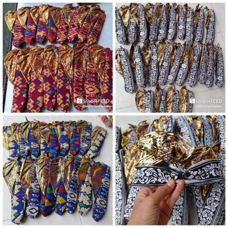 UDENG JADI MOTIF / IKAT KEPALA BALI  /TALI IKAT PRADA BALI / UDENG PRADA BALI
