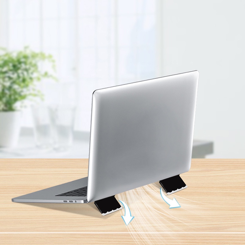 1 Pasang Stand Holder Laptop Mini Portable Multifungsi Bisa Dilipat