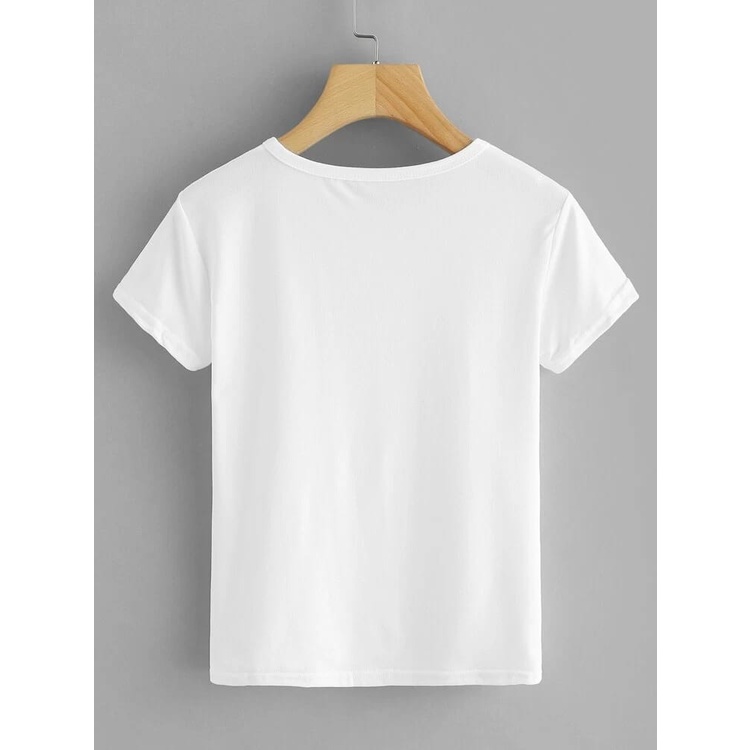 Kaos Polos Putih Basic l Inner Wanita All Size Unisex