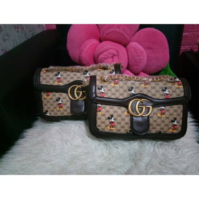 Tas gucci mickey marmont tanpa box