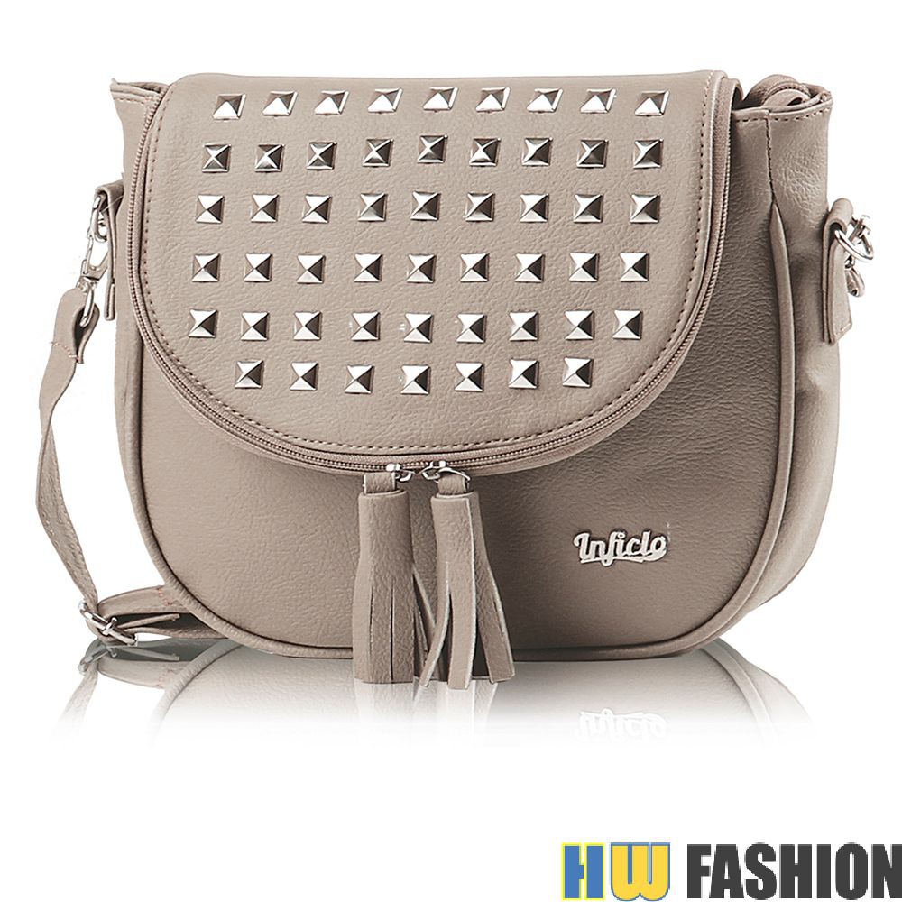 Inficlo - INF 158 Tas Selempang Wanita Abu murah original cibaduyut keren