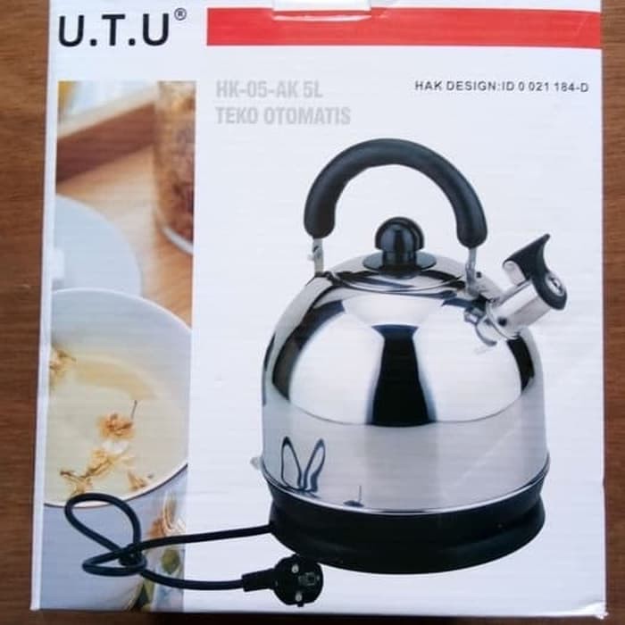 Teko Listrik Stainless Steel U.T.U 5 Liter HK 05 AK 5L / 500 Watt