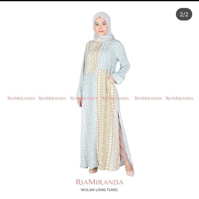 Wulan long tunik ria miranda size L green
