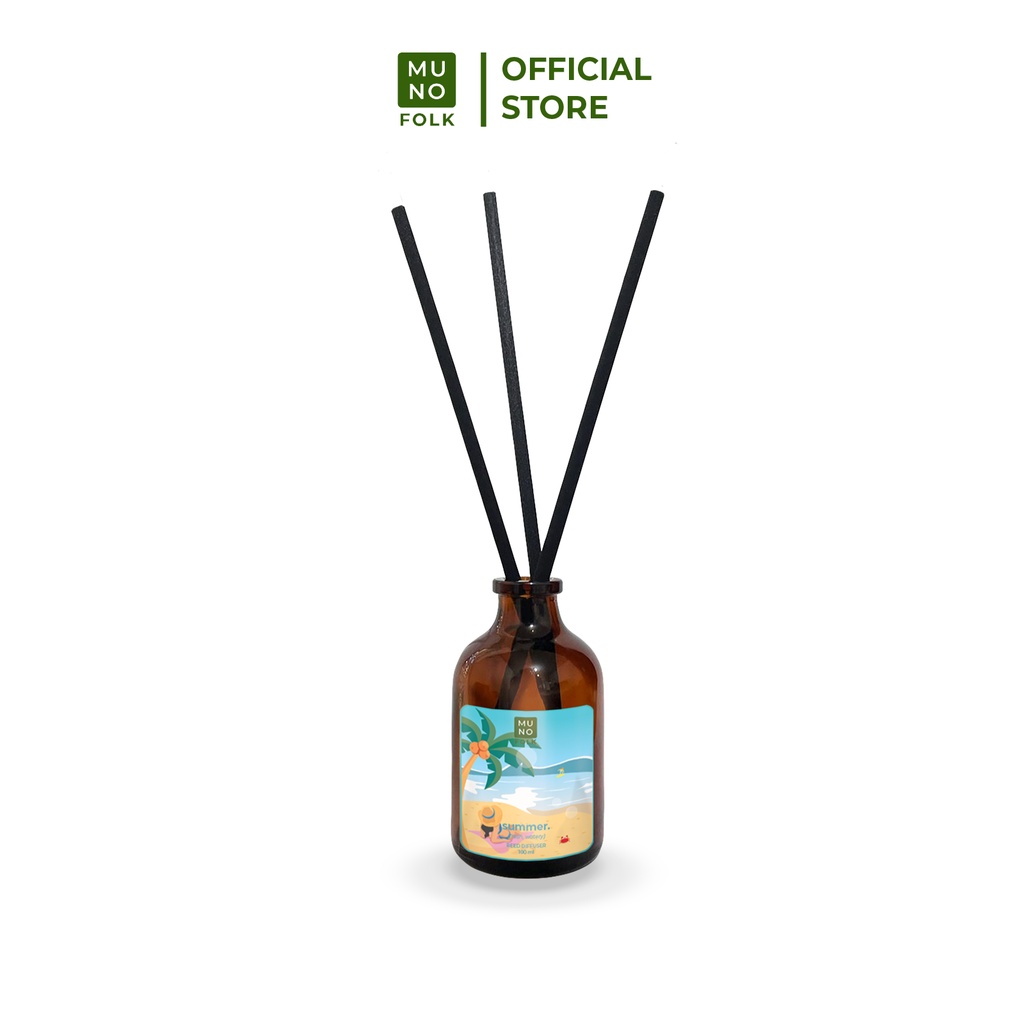 Muno Folk - 100ml Reed Diffuser Aromatherapy | Pewangi Pengharum Ruangan-Summer