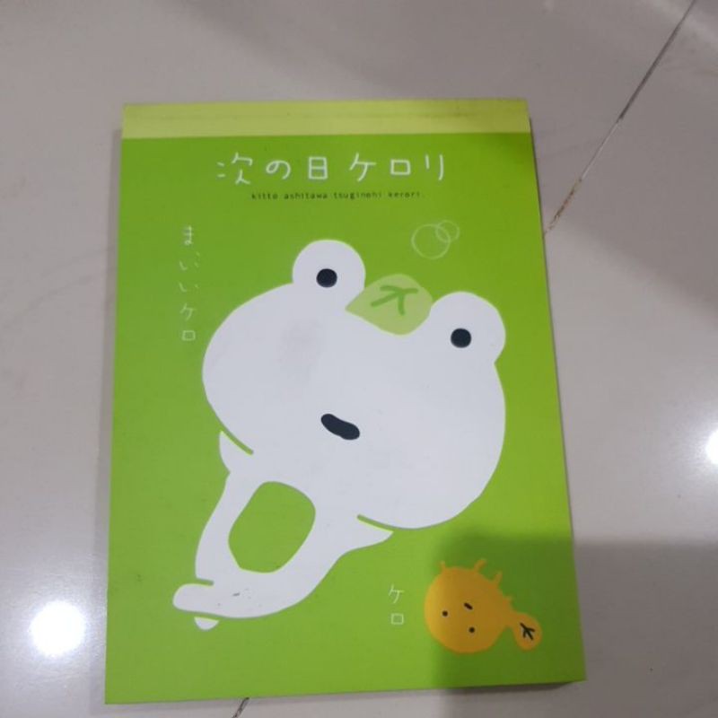 

FROG KODOK NOTE BOOK MEMO STICKY NOTE STATIONERY JAPAN JEPANG