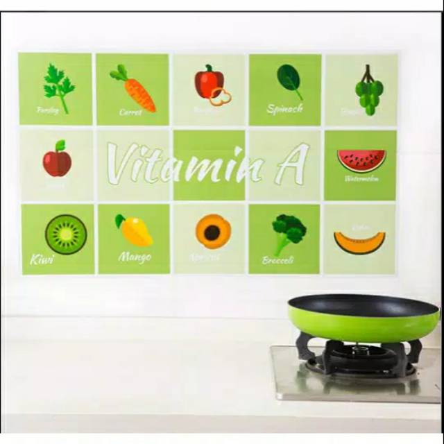 Wallpaper Dinding Dapur Anti Panas dan Anti Minyak