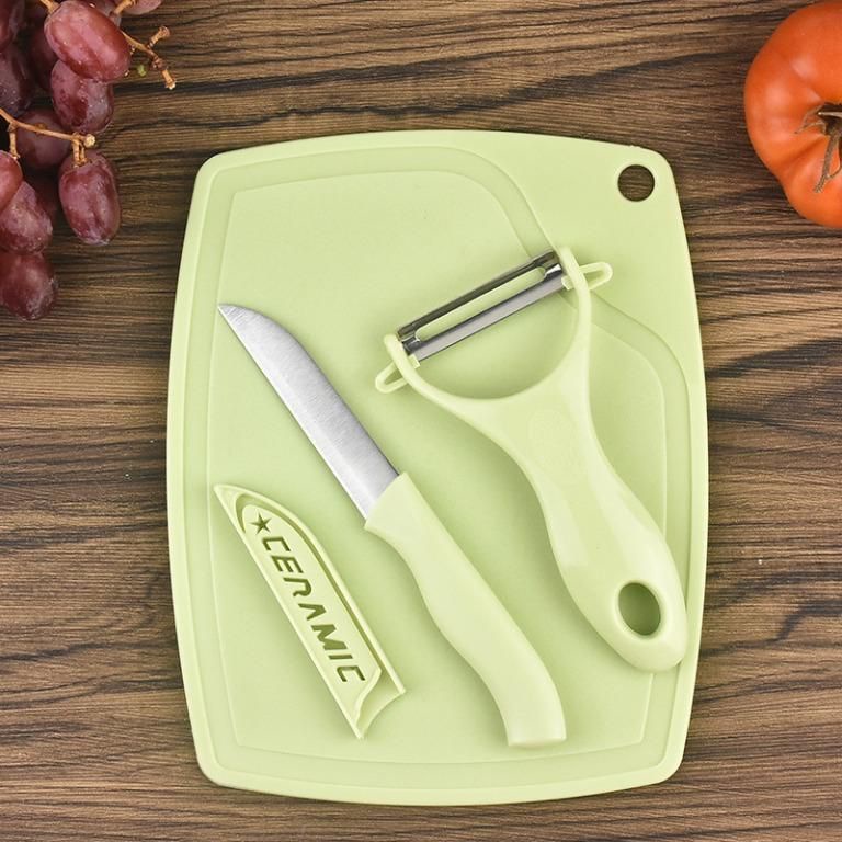 Talenan Pisau Set 3in1 Pisau Pengupas Sayur Buah Dapur Knife Peeler