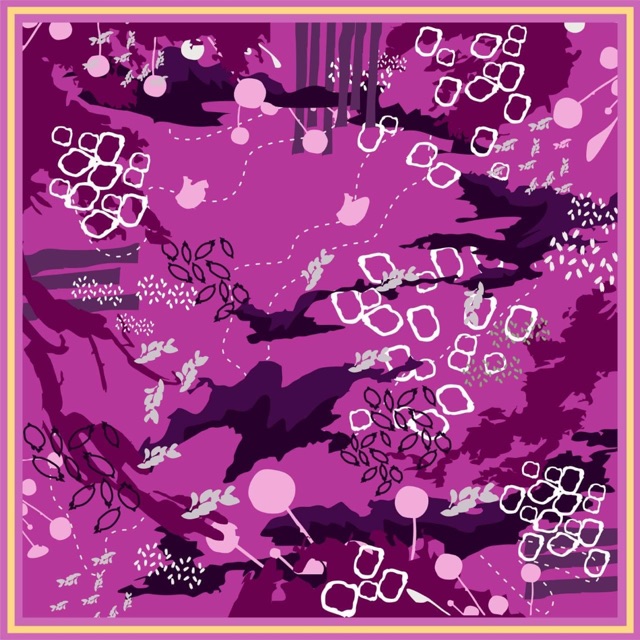 IM Scarf by Mazu - Malika Magenta