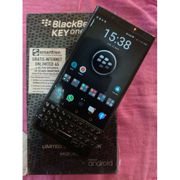 BlackBerry Keyone/BlackBerry Key One Limited Edition  Dual Sim 4/64GB Android OS, Super Langka Mulus