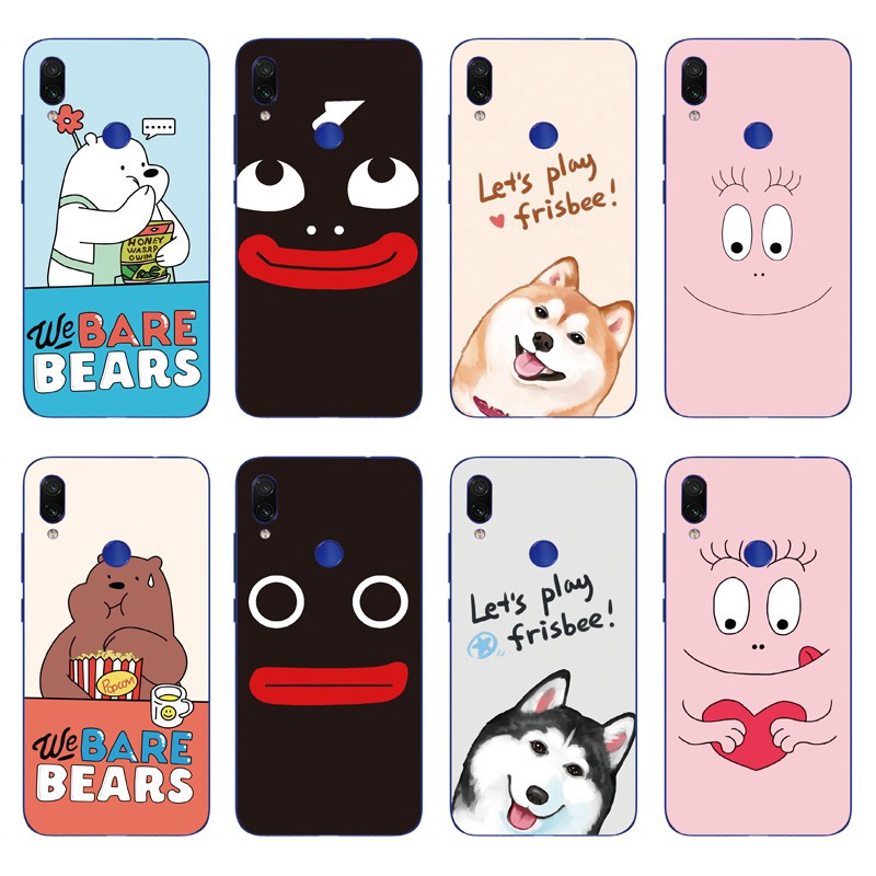 Soft Case Cover TPU Motif Beruang untuk Xiaomi Redmi 7 S2