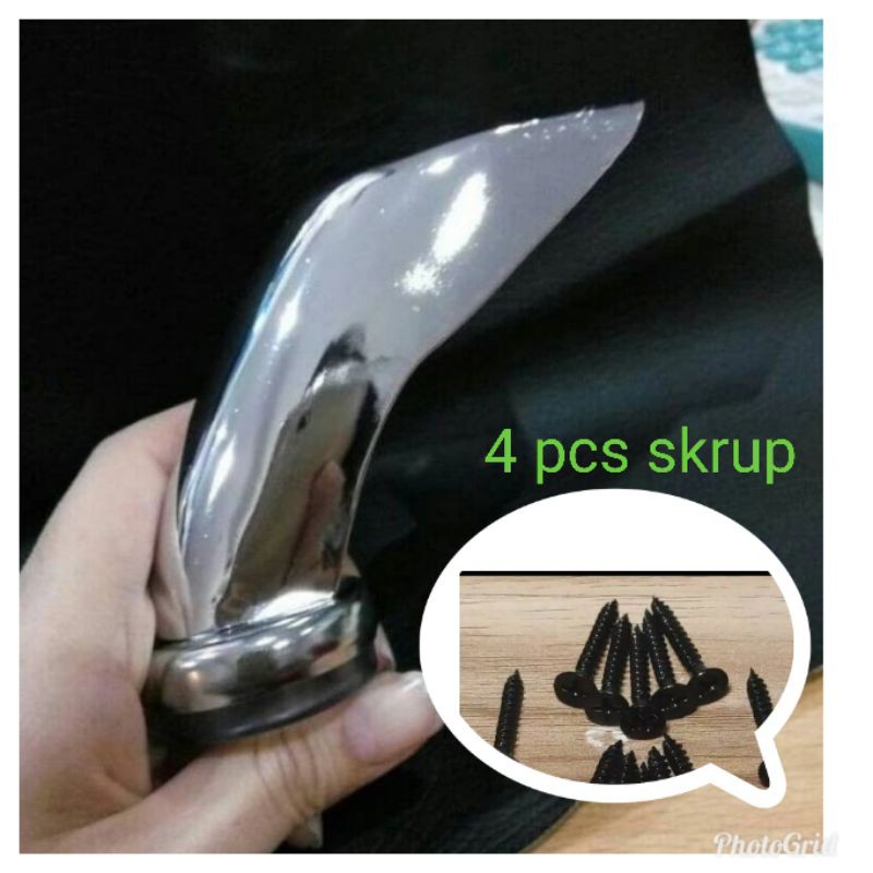 Kaki sofa dan kursi 8 cm - kaki sofa stenlis - tinggi 8 cm