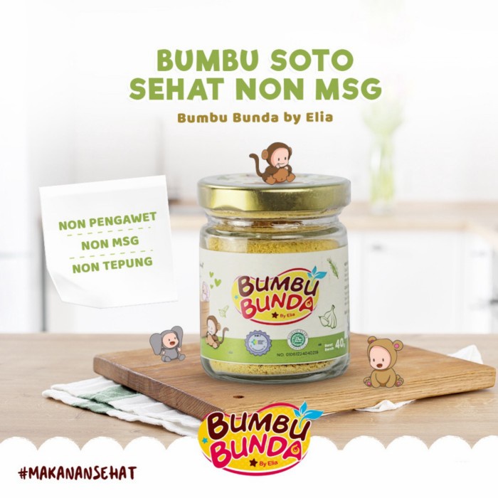 Bumbu Bunda Elia - Bumbu Non MSG / Bumbu MPASI / Kaldu MPASI / Kaldu Bayi /  Bumbu Soto Bumbu Opor Bumbu Putih Bumbu Kuning Bumbu Semur Bumbu Rawon Bumbu Kari Bumbu Nasi Goreng /  Bumbu Mpasi Bumbu Bunda