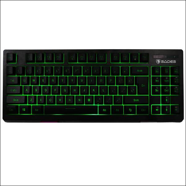 SADES SABRE TKL RGB GAMING KEYBOARD - PUTIH