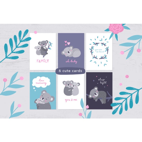 Koala Family Illustrations