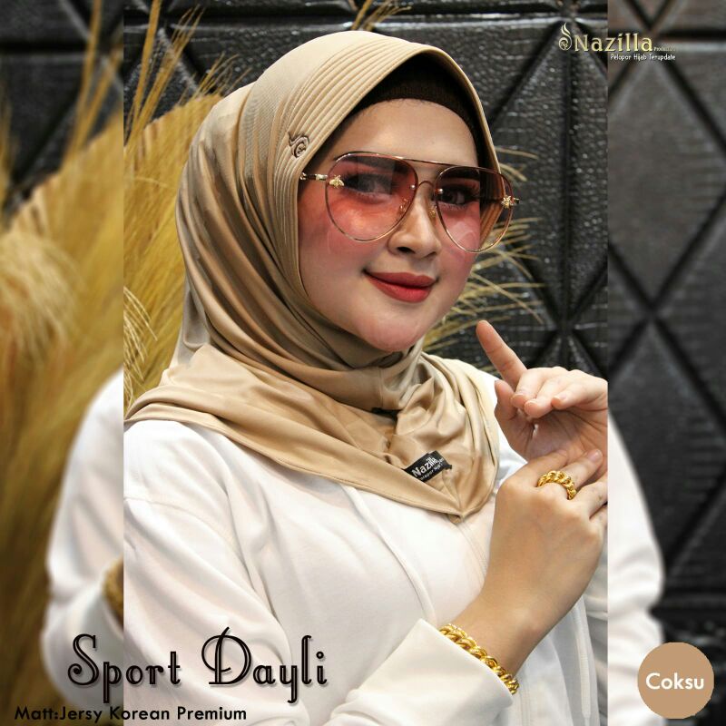 Jilbab Instan Simpel Daily Sport Ori Nazilla-Coksu
