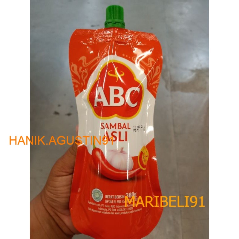 

ABC SAMBAL ASLI 380GR maribeli91