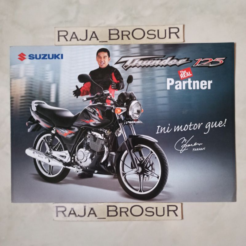Poster brosur katalog leaflet Suzuki Thunder/Suzuki Thunder125 2010