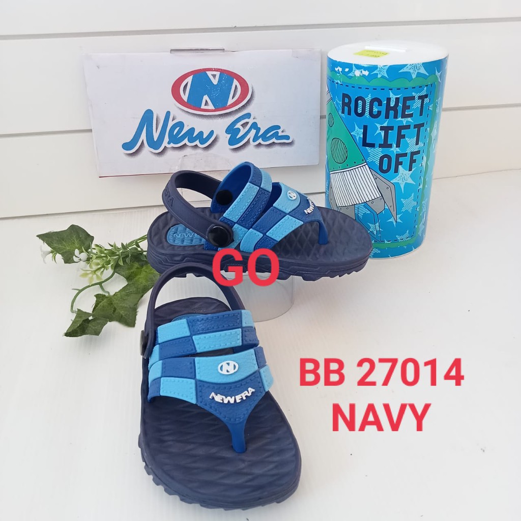 gof NEW ERA BB KC 27014 Sandal Japit Selop Anak Laki Laki Sendal Karet Tali Belakang Original