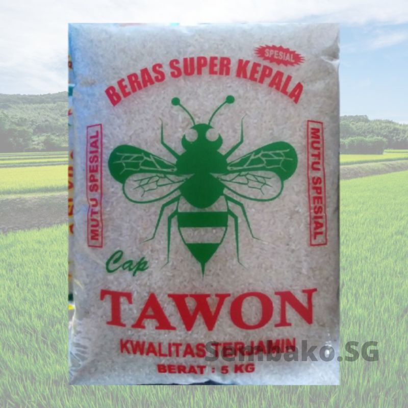 

Beras 5Kg Cap Tawon Hemat