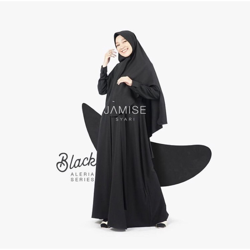 Jamise - Aleria Series “Black” PRELOVED / gamis set